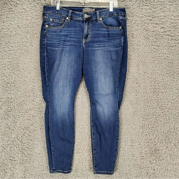 torrid Denim - Torrid Jeans Womens 12 Petite Dark Wash Stretch Mid Rise Shaping Skinny